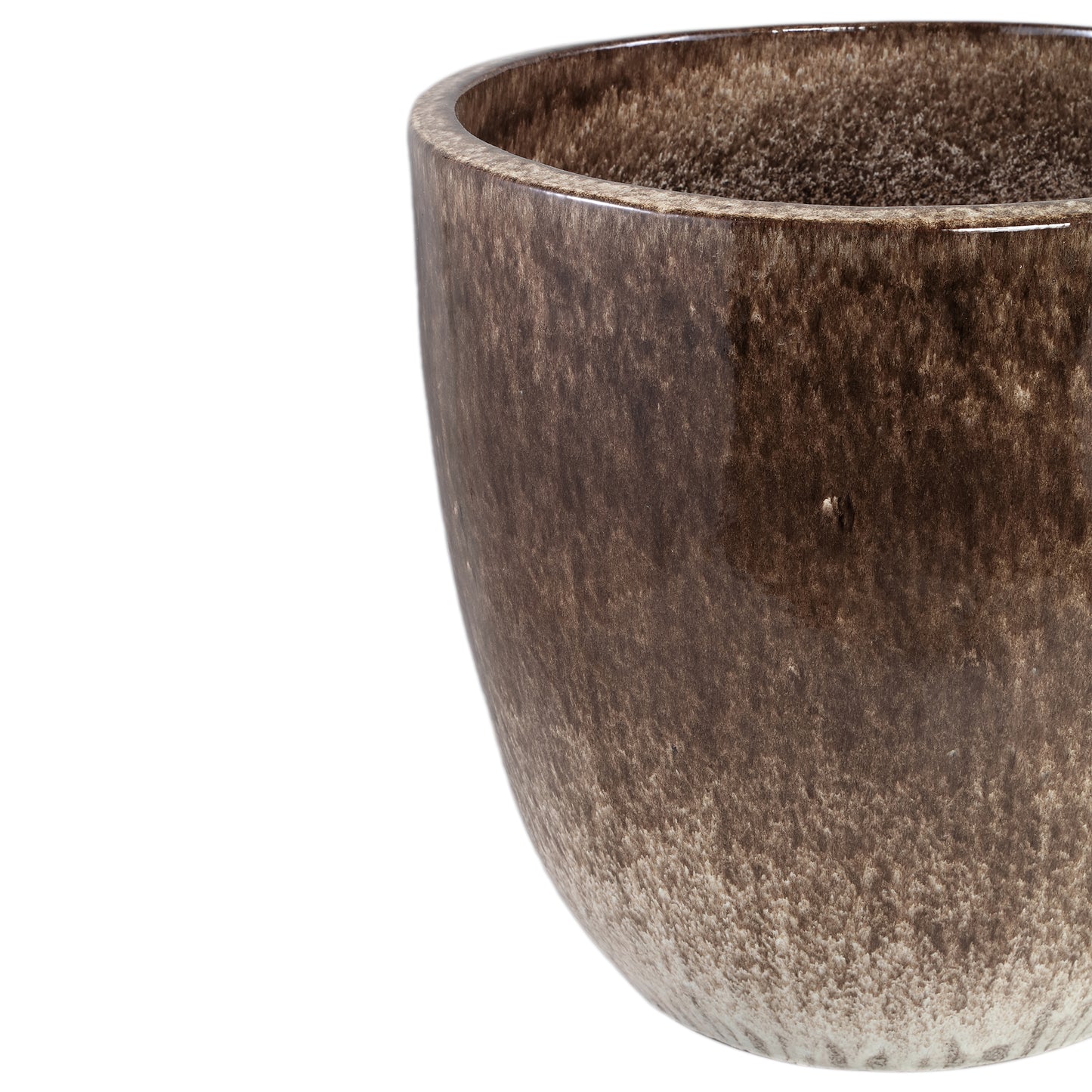 Aleix Brown Ceramic Basic Pot Round SV4