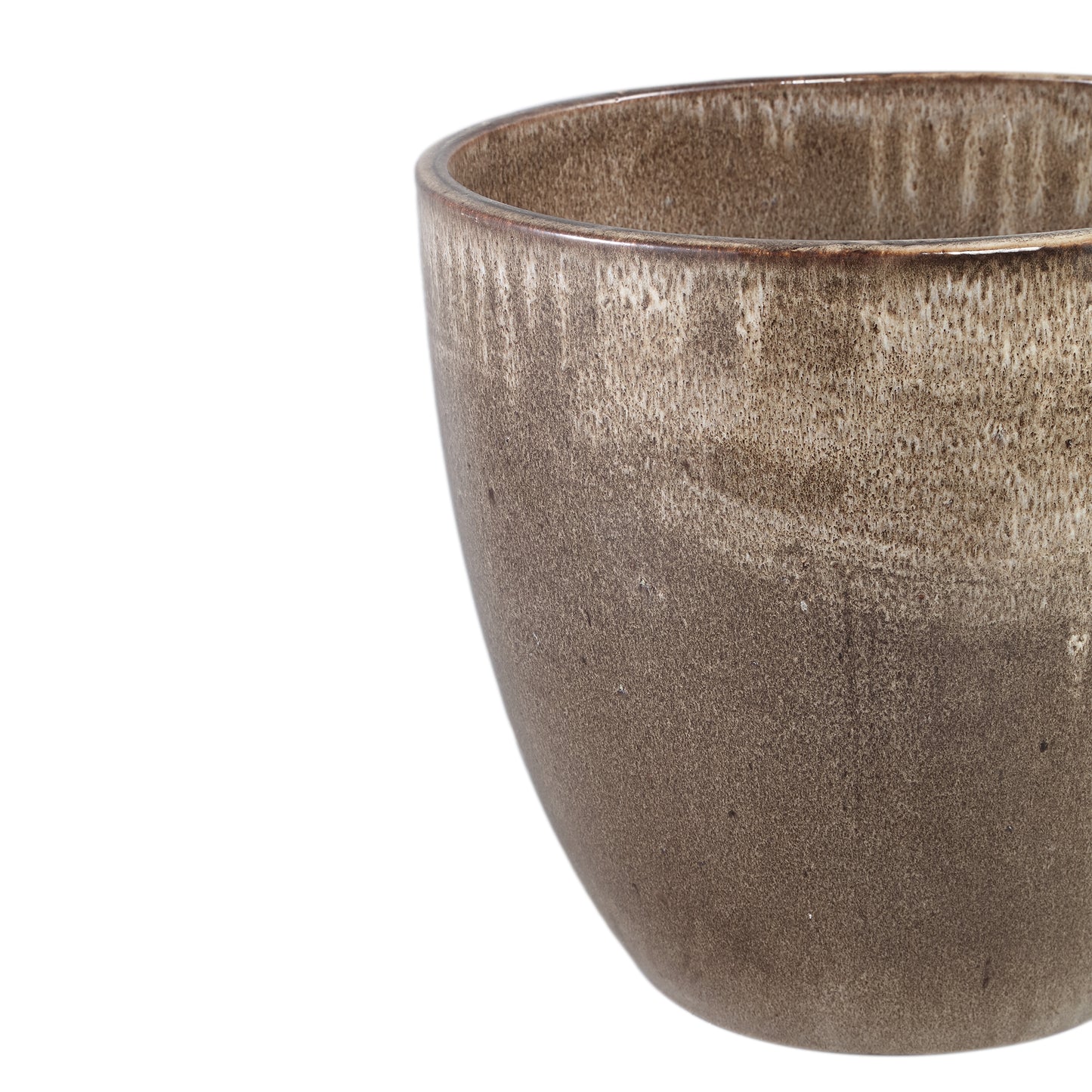 Aleix Brown Ceramic Basic Pot Round SV2