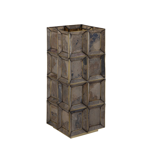 Layra Brass Stone Veneer Table Lamp Antique High