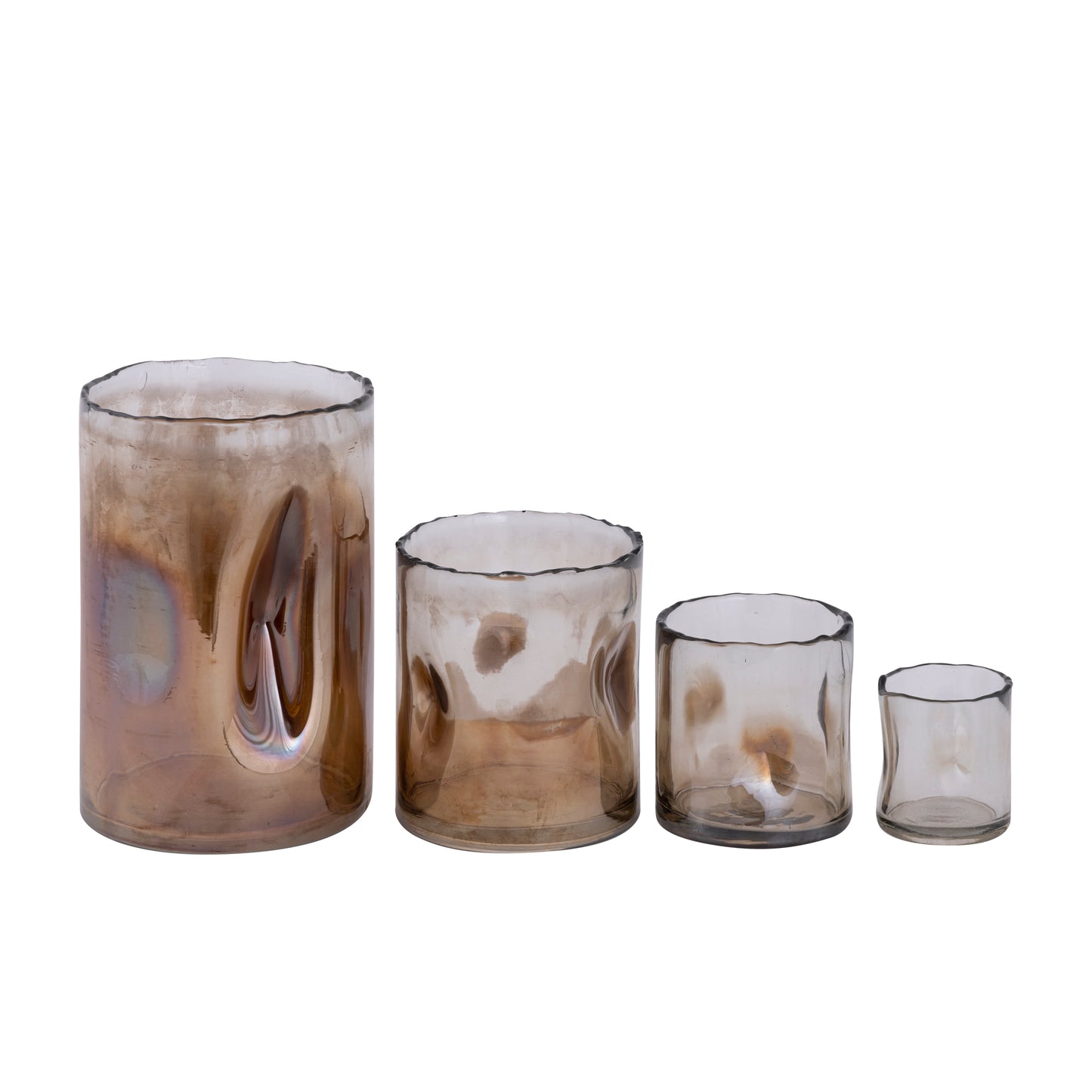 Alyson Brown Glass Stormlight With Dimples Round S