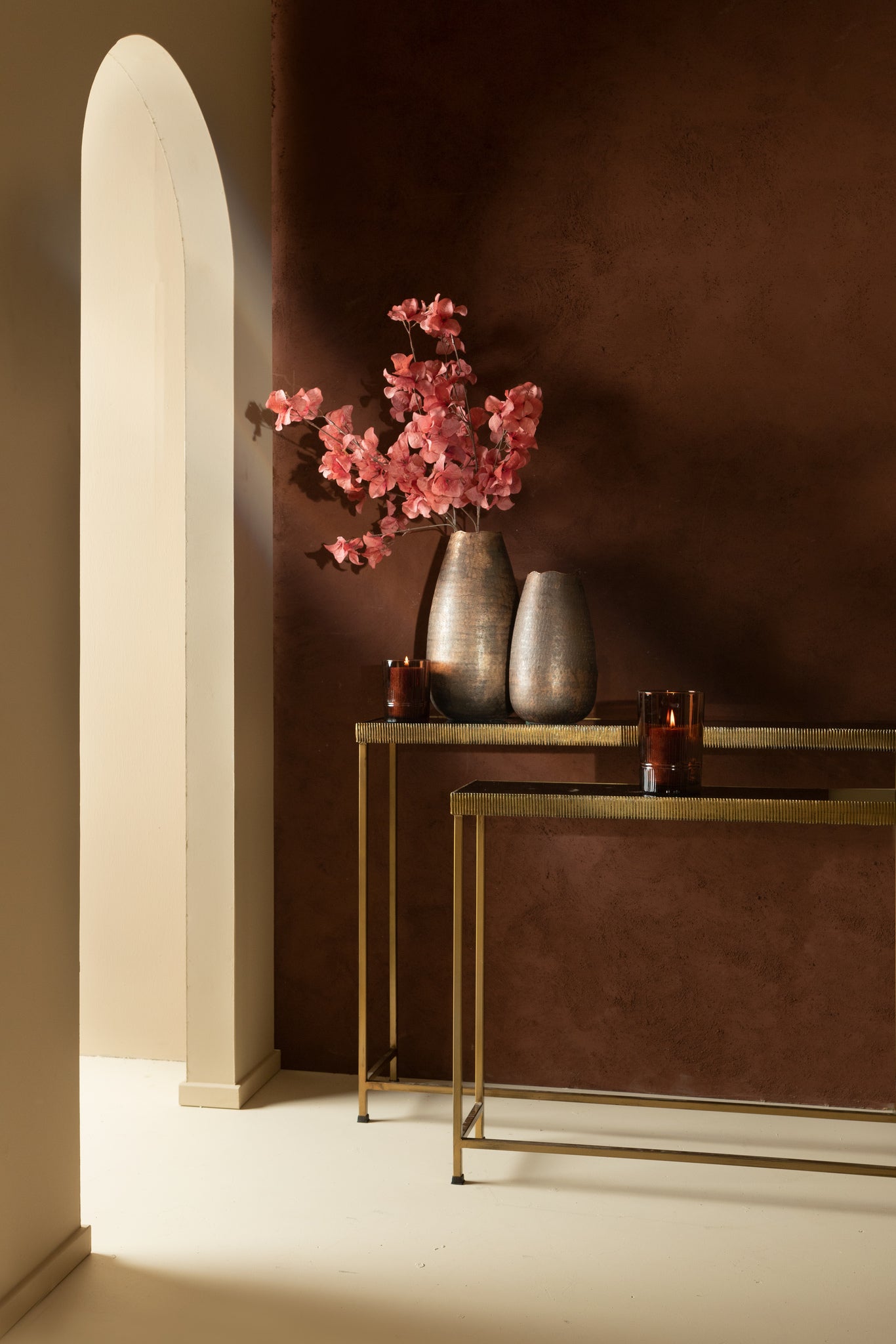 Semin Silver Alu Round Rustic Pot Wavy Edge L