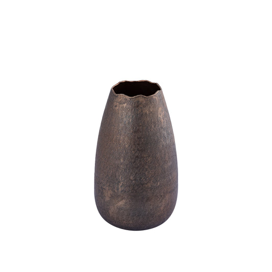Semin Copper Alu Round Rustic Pot Wavy Edge S