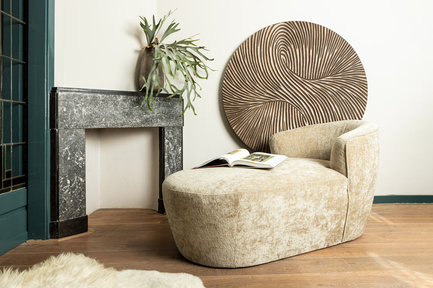 Semin Copper Alu Round Rustic Pot Wavy Edge L