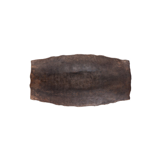 Semin Copper Alu Rectangle Rustic Bowl Wavy Edge S