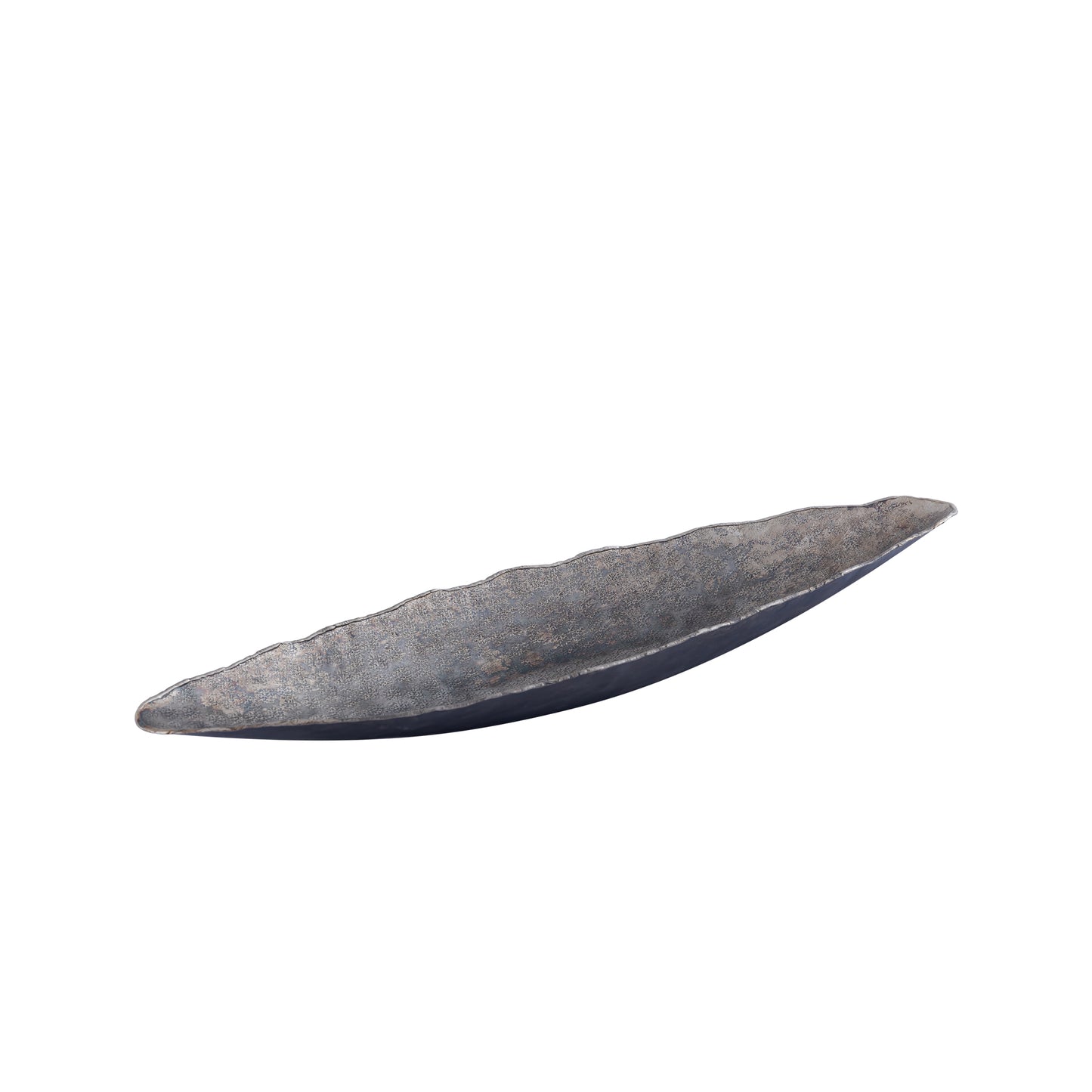 Semin Silver Alu Oval Rustic Bowl Wavy Edge S