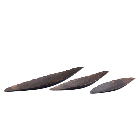 Semin Copper Alu Oval Rustic Bowl Wavy Edge S