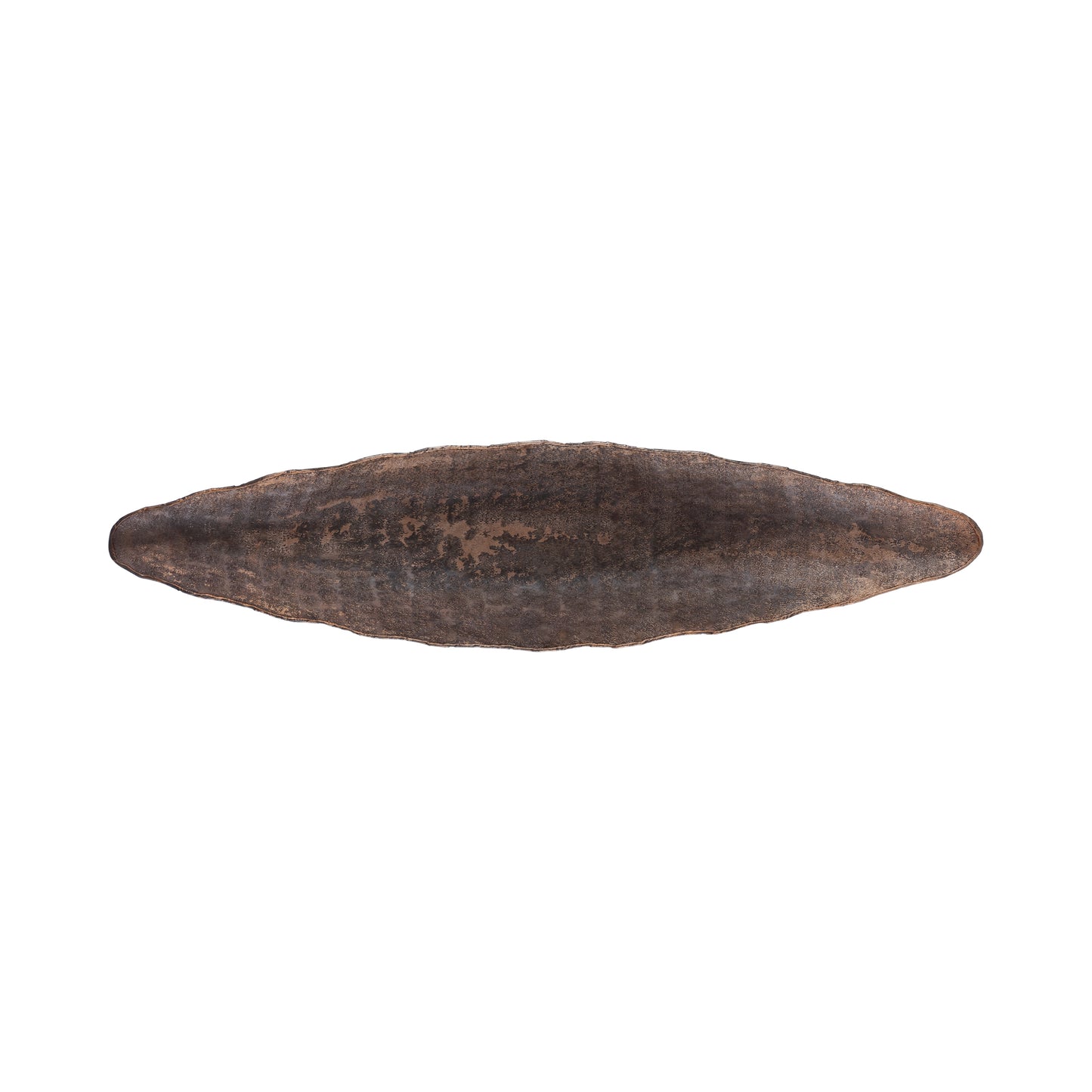 Semin Copper Alu Oval Rustic Bowl Wavy Edge M