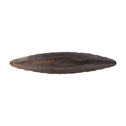 Semin Copper Alu Oval Rustic Bowl Wavy Edge L