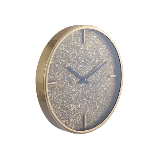 Taylor Brass Iron Round Clock With Print S
