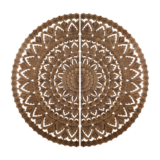 Willian Brown MDF Round Wallpanel In 2 Halfs
