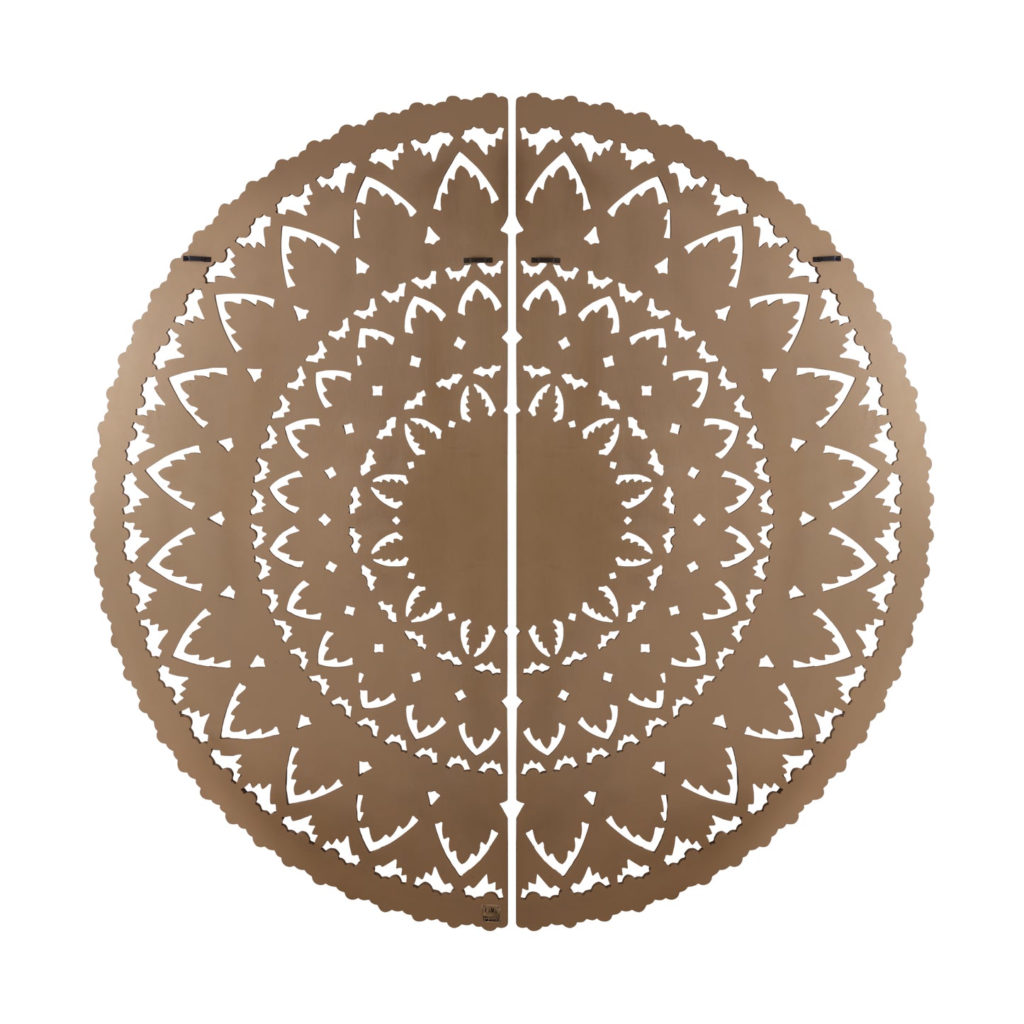 Willian Brown MDF Round Wallpanel In 2 Halfs