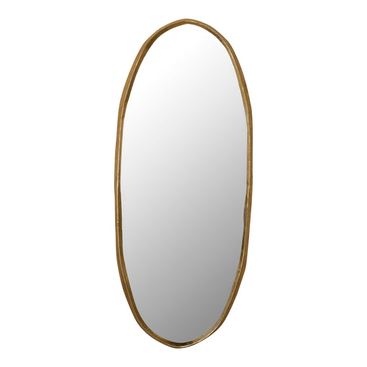 Limera Brass Alu Oval Mirror Irregular Border M