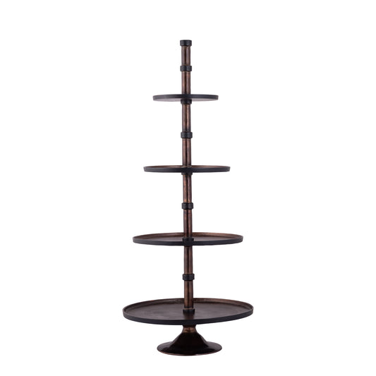 Glinda Copper Alu Etagere Round L