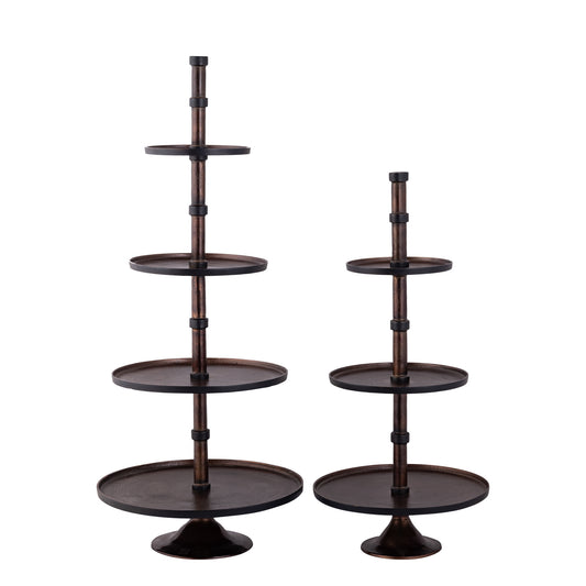 Glinda Copper Alu Etagere Round L