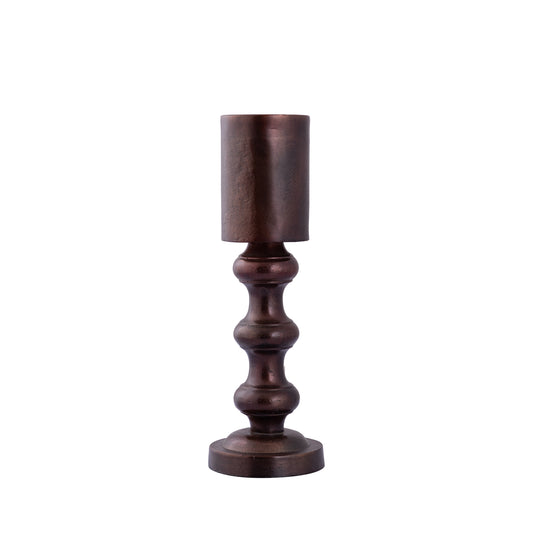 Nessa Copper Alu Candle Holder With Bulbs M