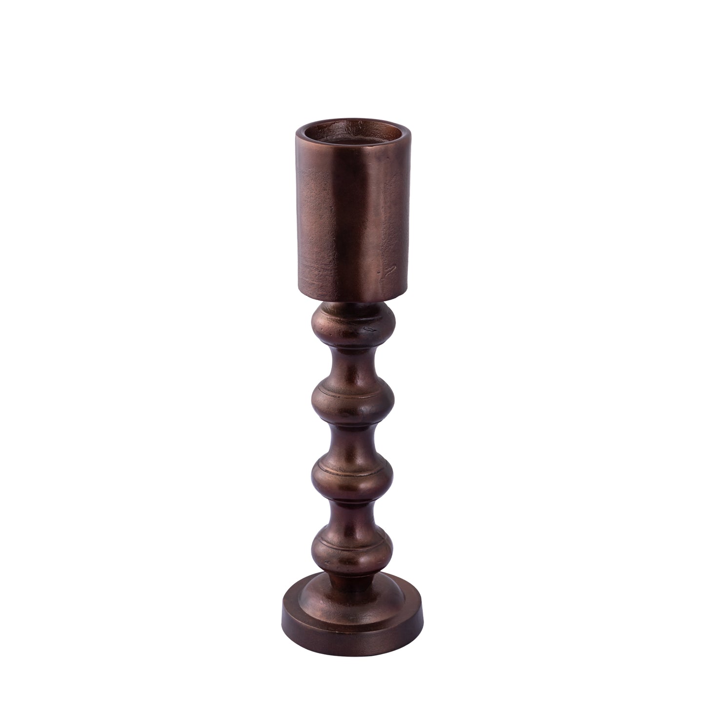 Nessa Copper Alu Candle Holder With Bulbs L