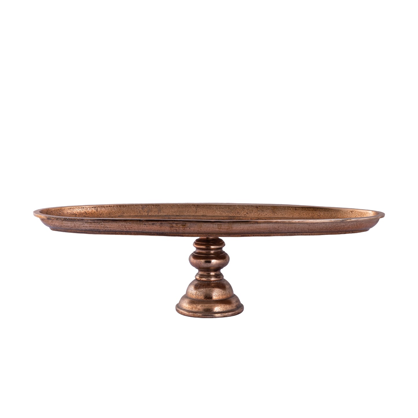 Norbert Copper Alu Oval Bowl On Base