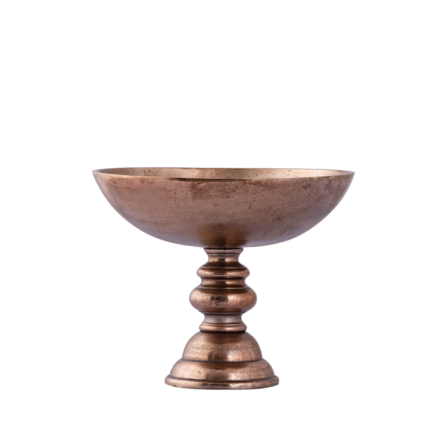 Norbert Copper Alu Round Bowl On Base S