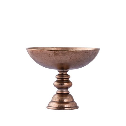 Norbert Copper Alu Round Bowl On Base S
