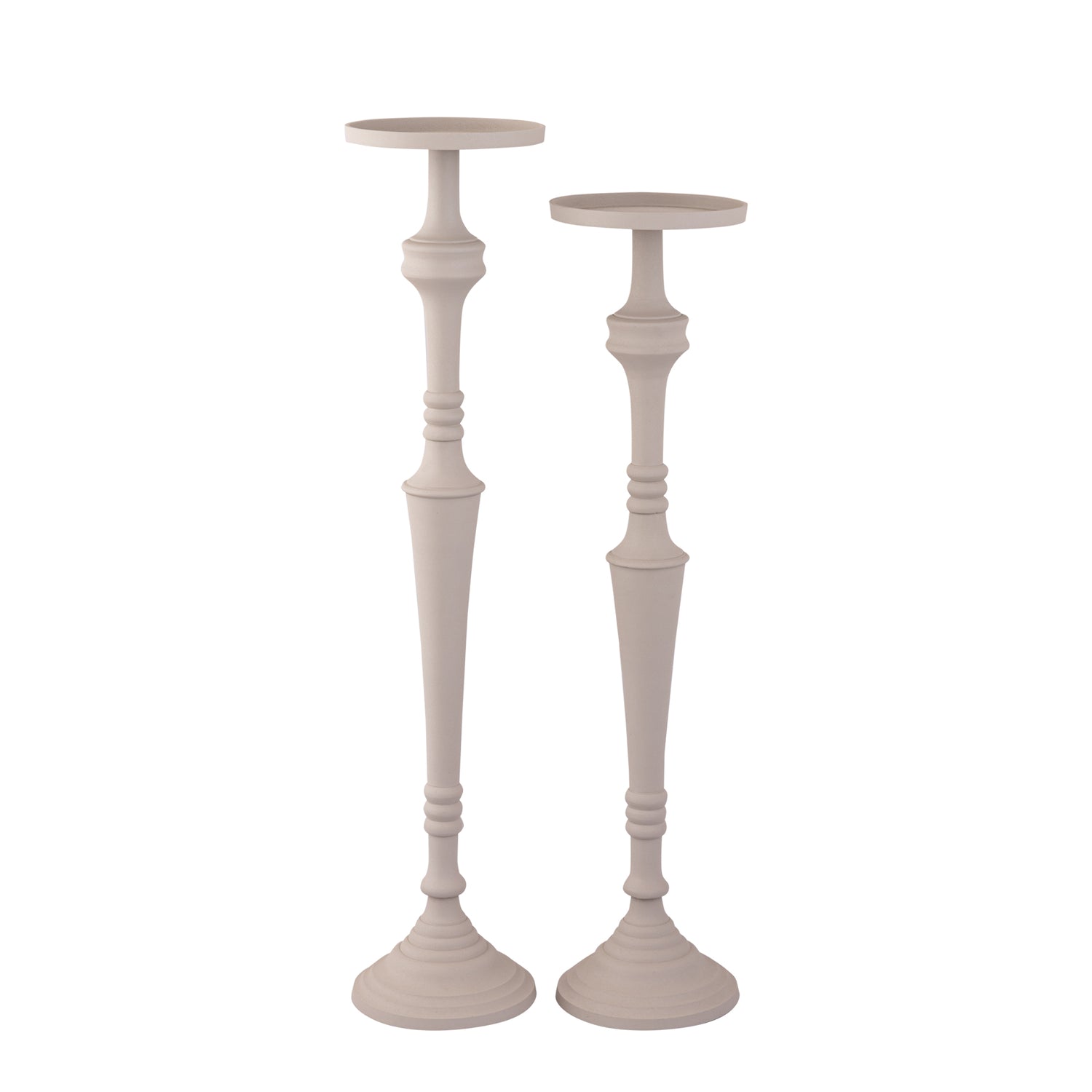 Helen Beige Aluminium Kandelaar Poedergecoat L 96x21x21 cm
