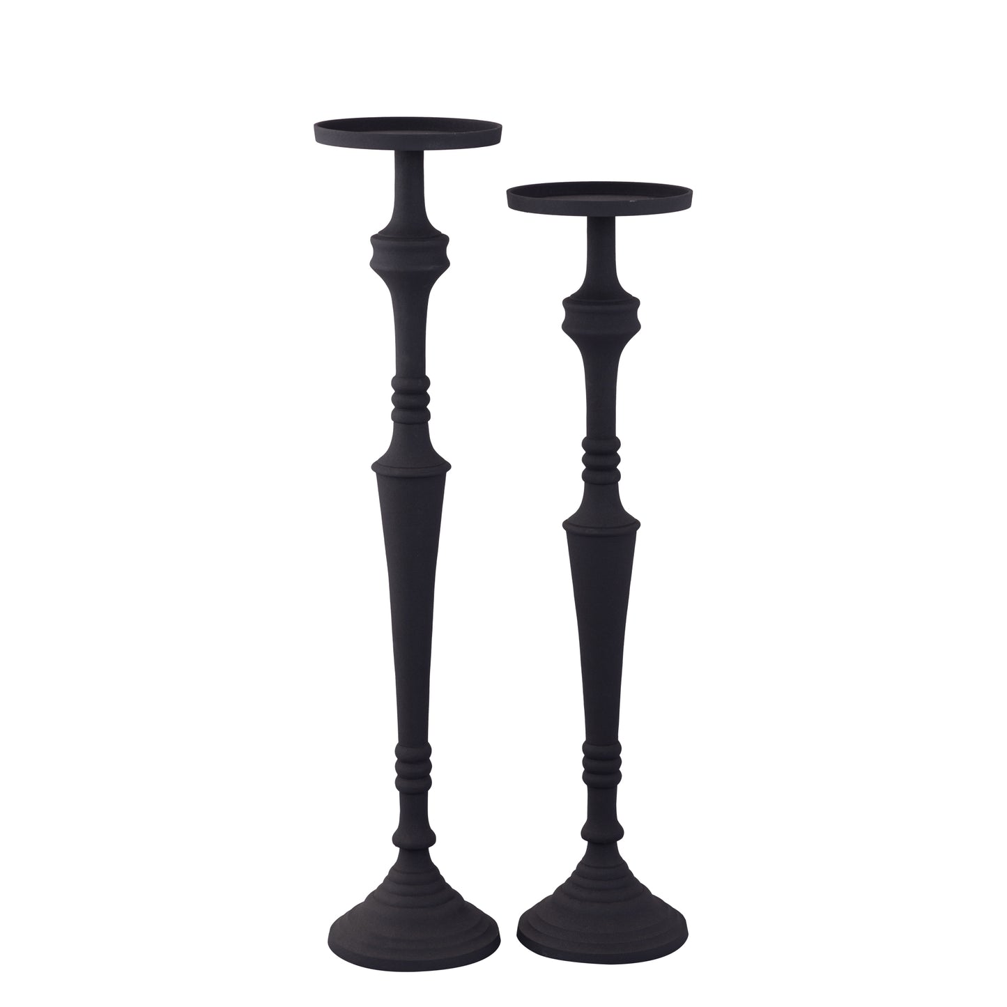 Helen Black Alu Candle Holder Powder Coated L