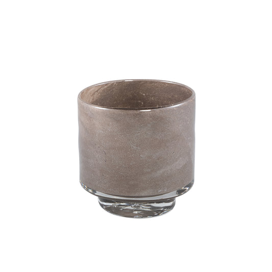 Josiah Brown Glass Tealight On Base L