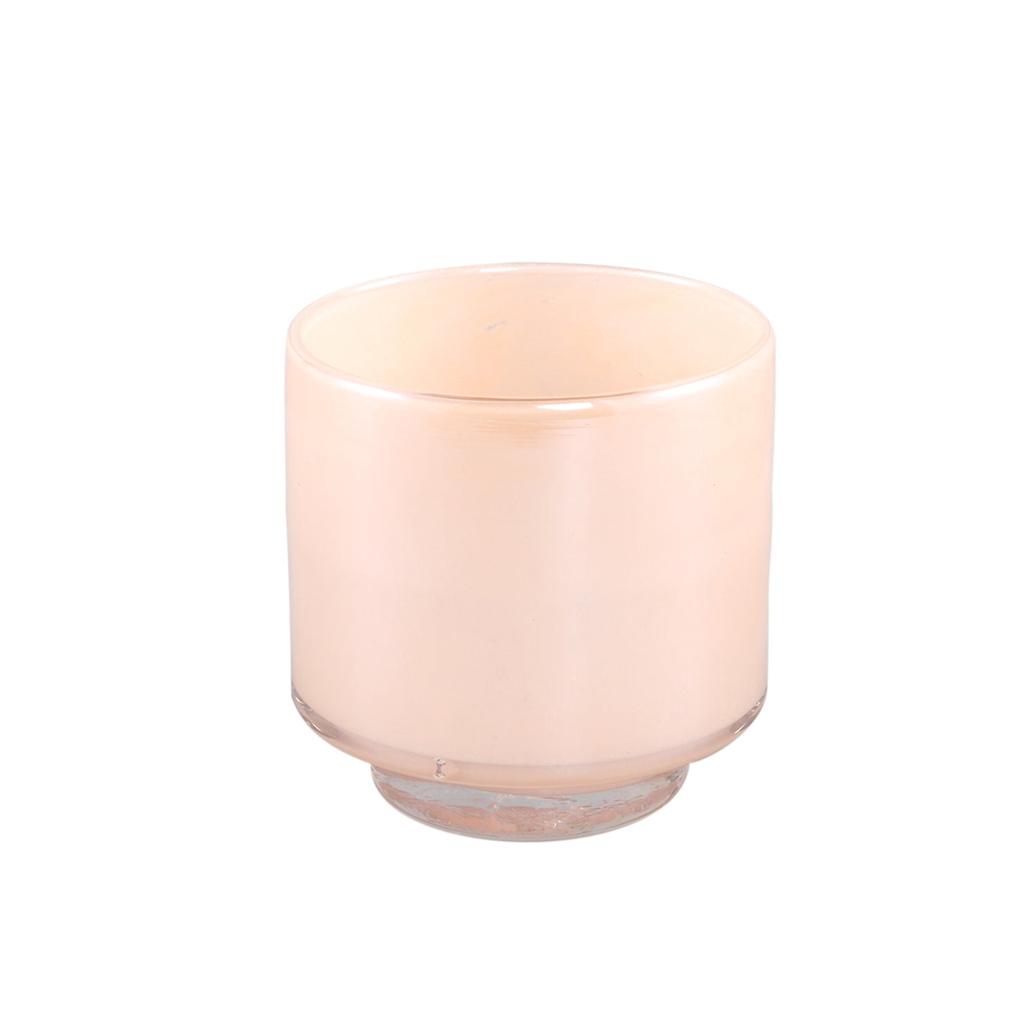 Josiah Beige Glass Tealight On Base L