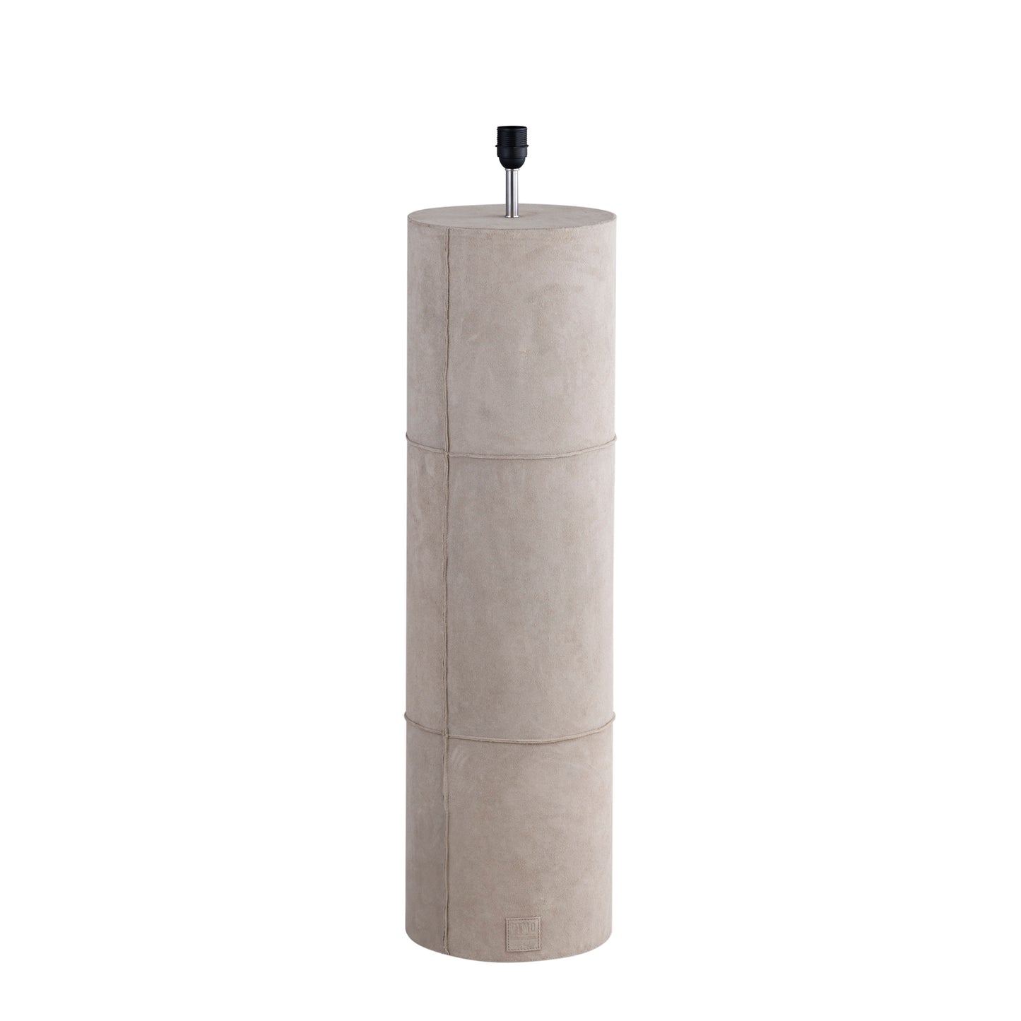 Joanne Beige Suede Floorlamp Natural Cowhair Shade