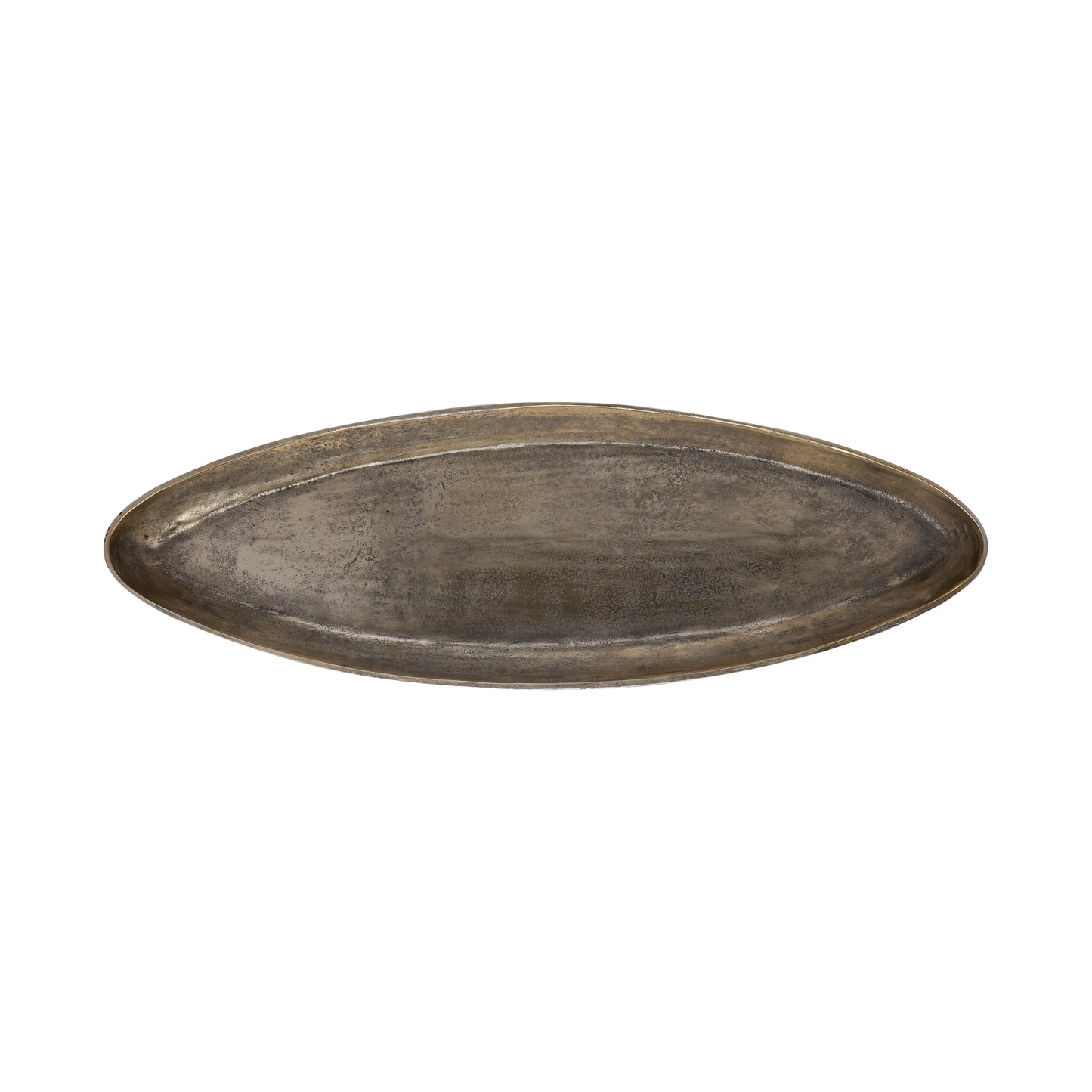 Yaren Gold Alu Oval Bowl With Border Small