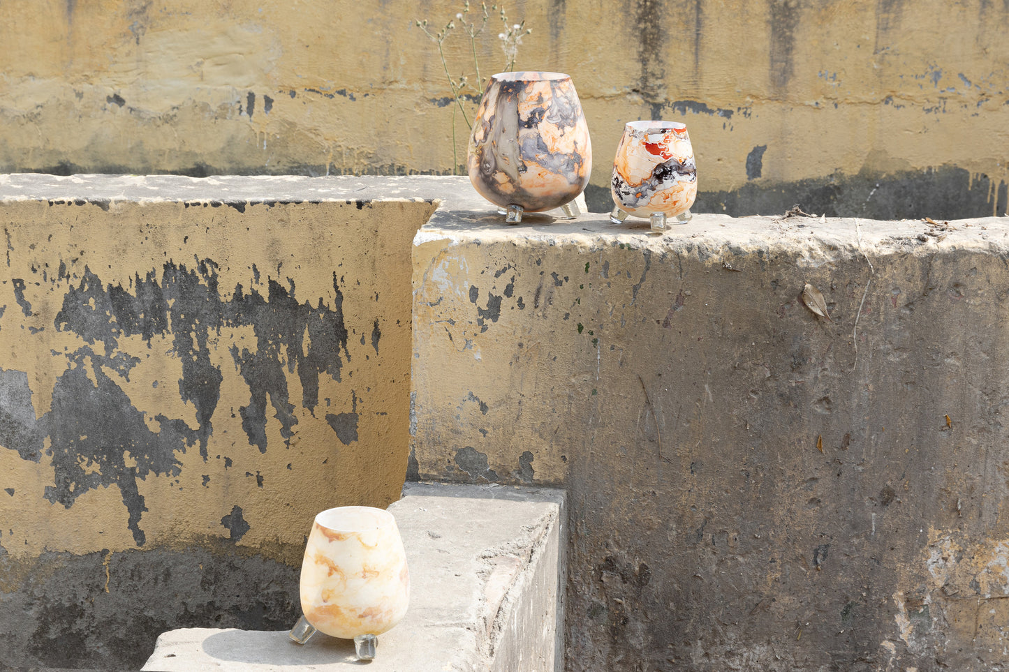 Jamillia Yellow Round Glass Stormlight On Feet L