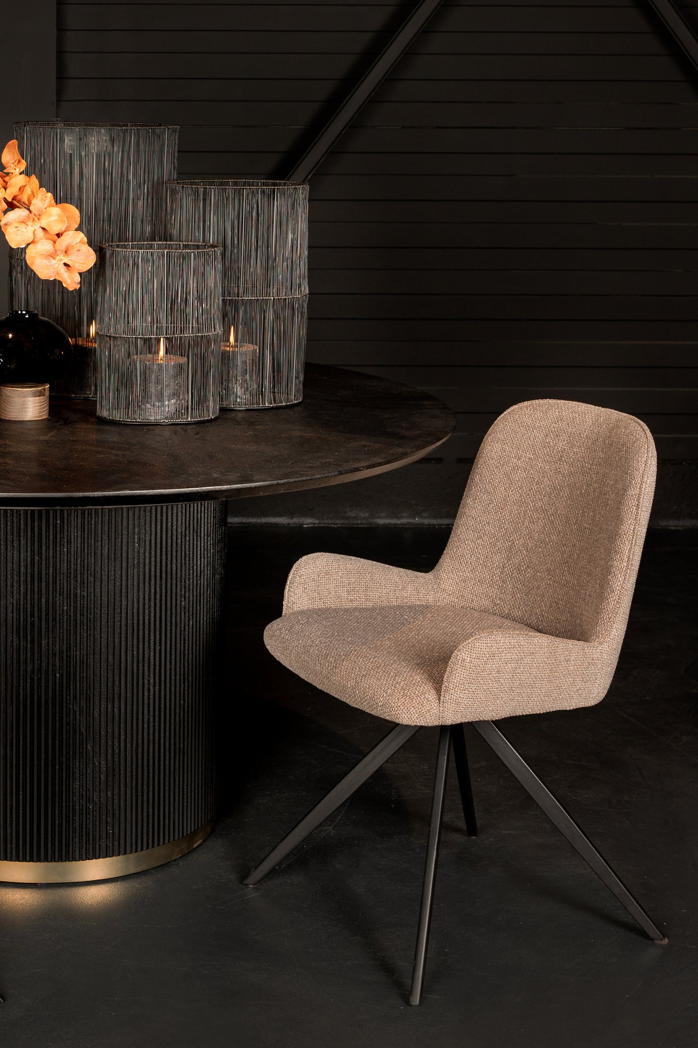 Leander Beige Dining Chair