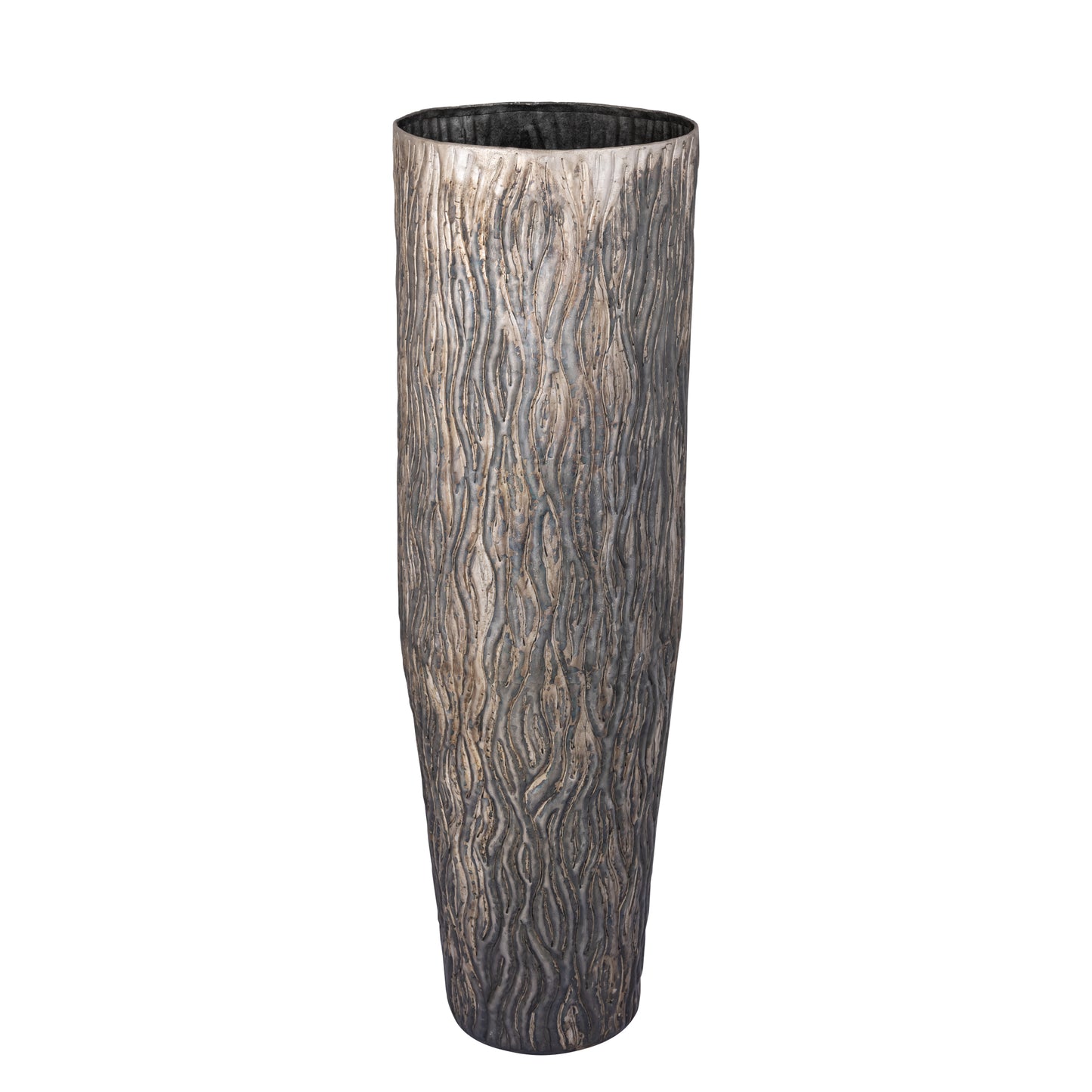 Deandra Silver Alu Sheet Pot Wavy Patt Rnd SV3