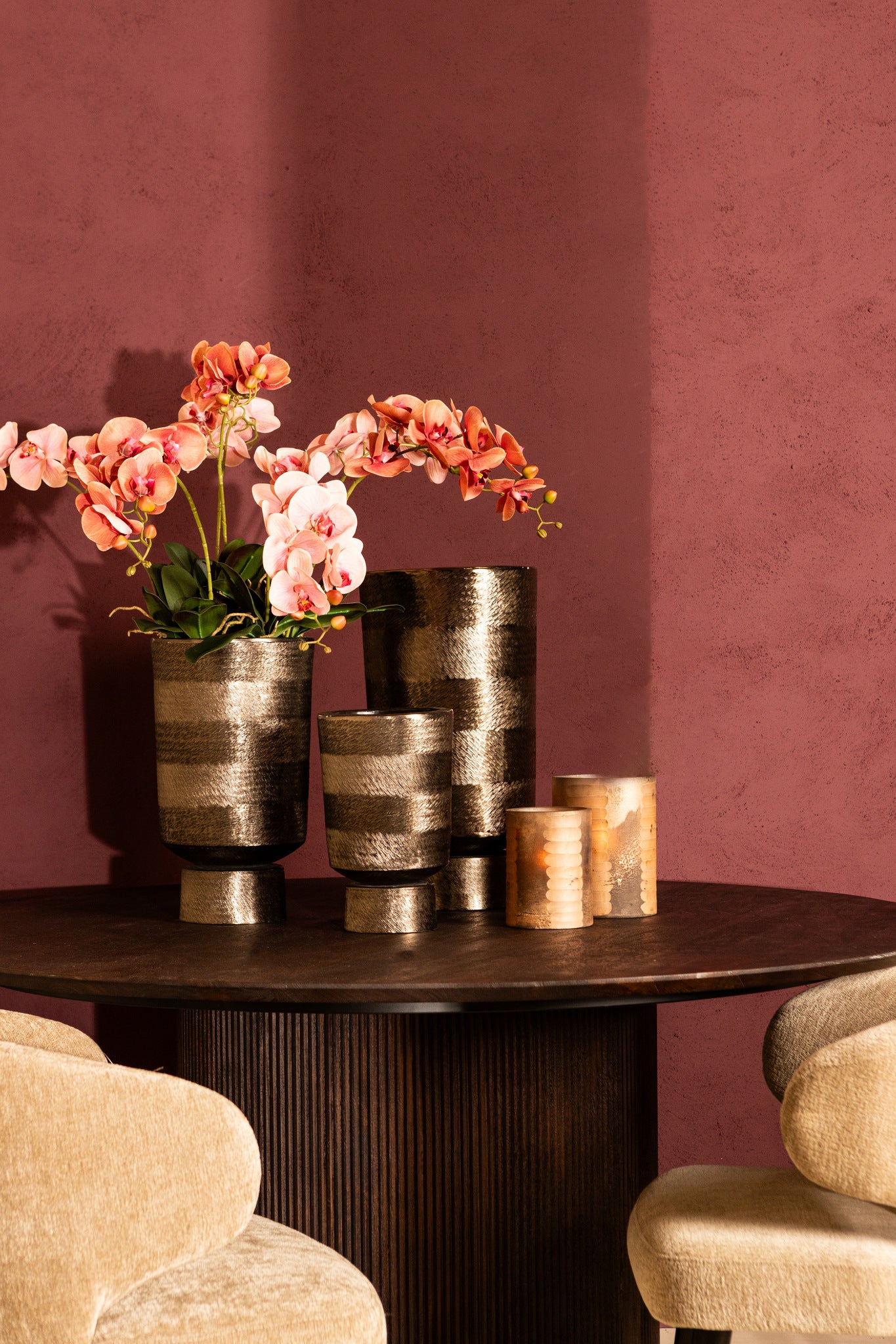 Erga Black Alu Sheet Zigzag Pot Round S