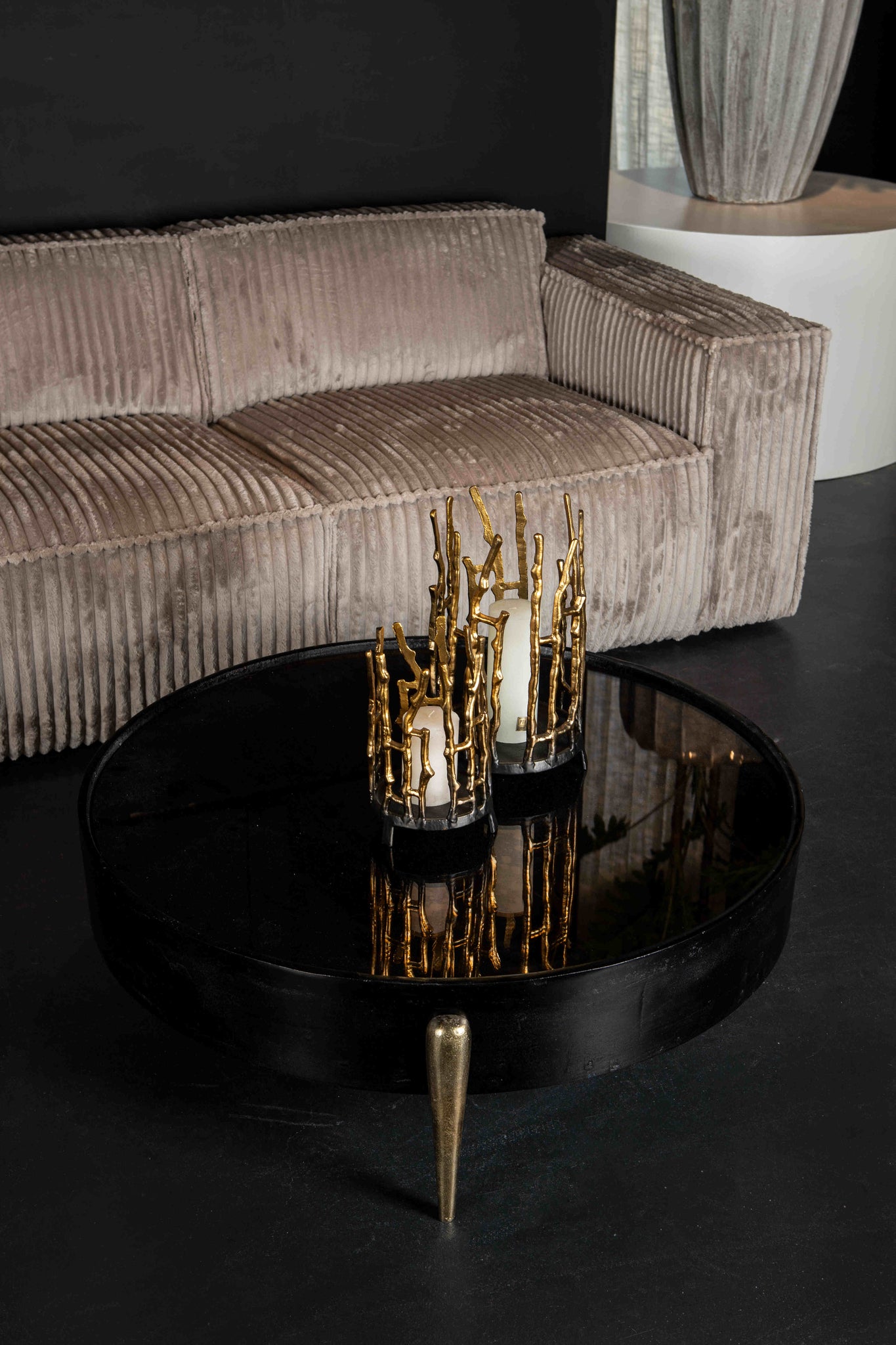 Animo Sofa Chaise Longue Arm Right Texarm Taupe