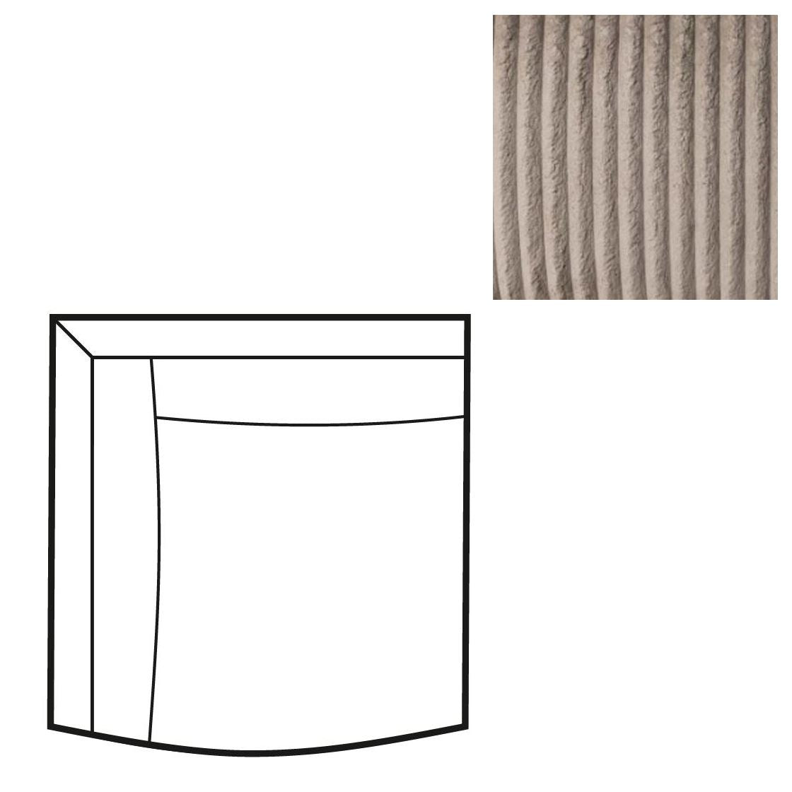 Animo Sofa With Armrest Left Texarm Taupe