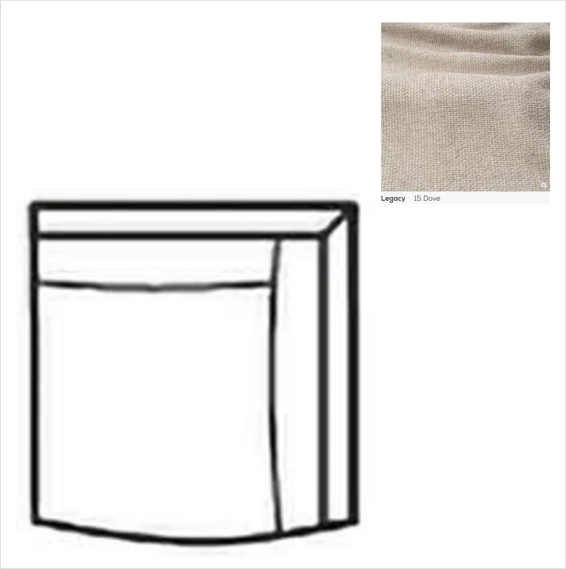 Nilla Sofa Corner C90 SIC Legacy 15 Dove