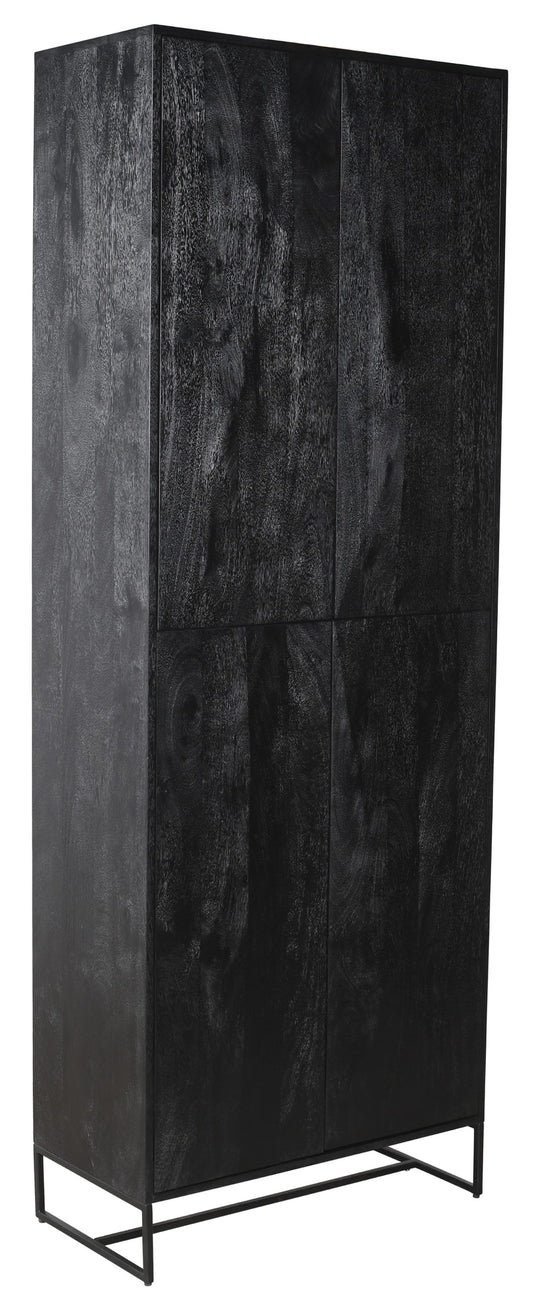 Onyx Cabinet Black 4 Drs