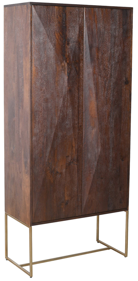 Onyx Cabinet Brown 2 Drs