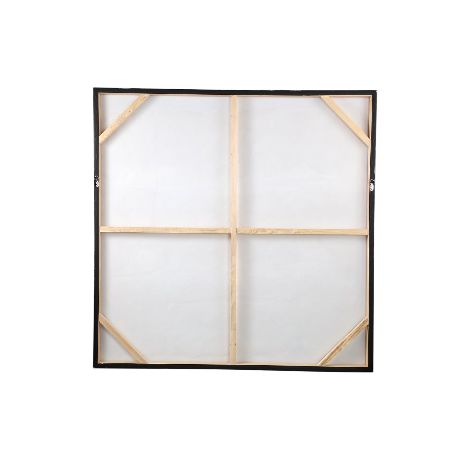 Suyen White Canvas Wall Panel Abstract Lines