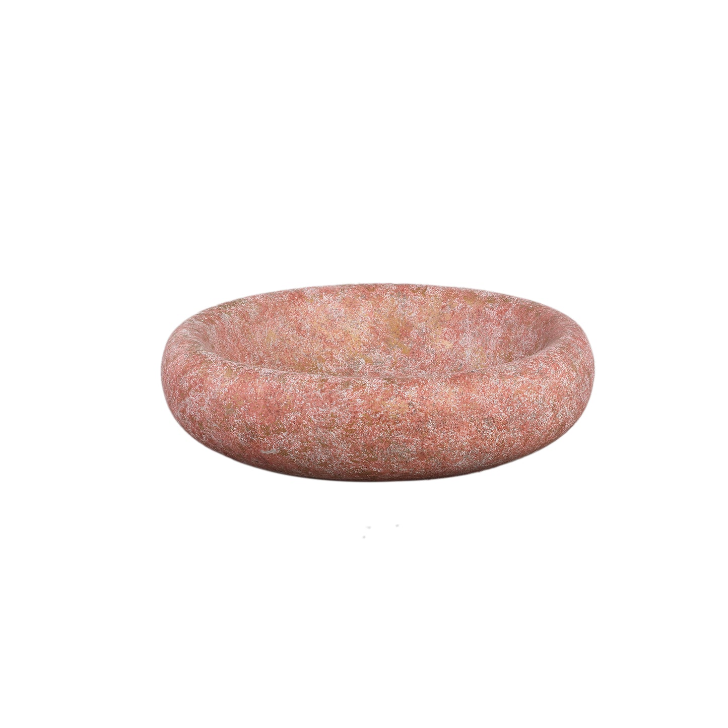 Aly Red Cement Round Bowl Small