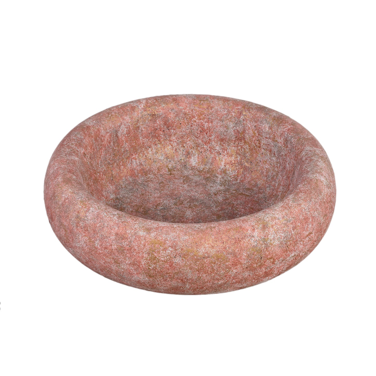 Aly Red Cement Round Bowl Big