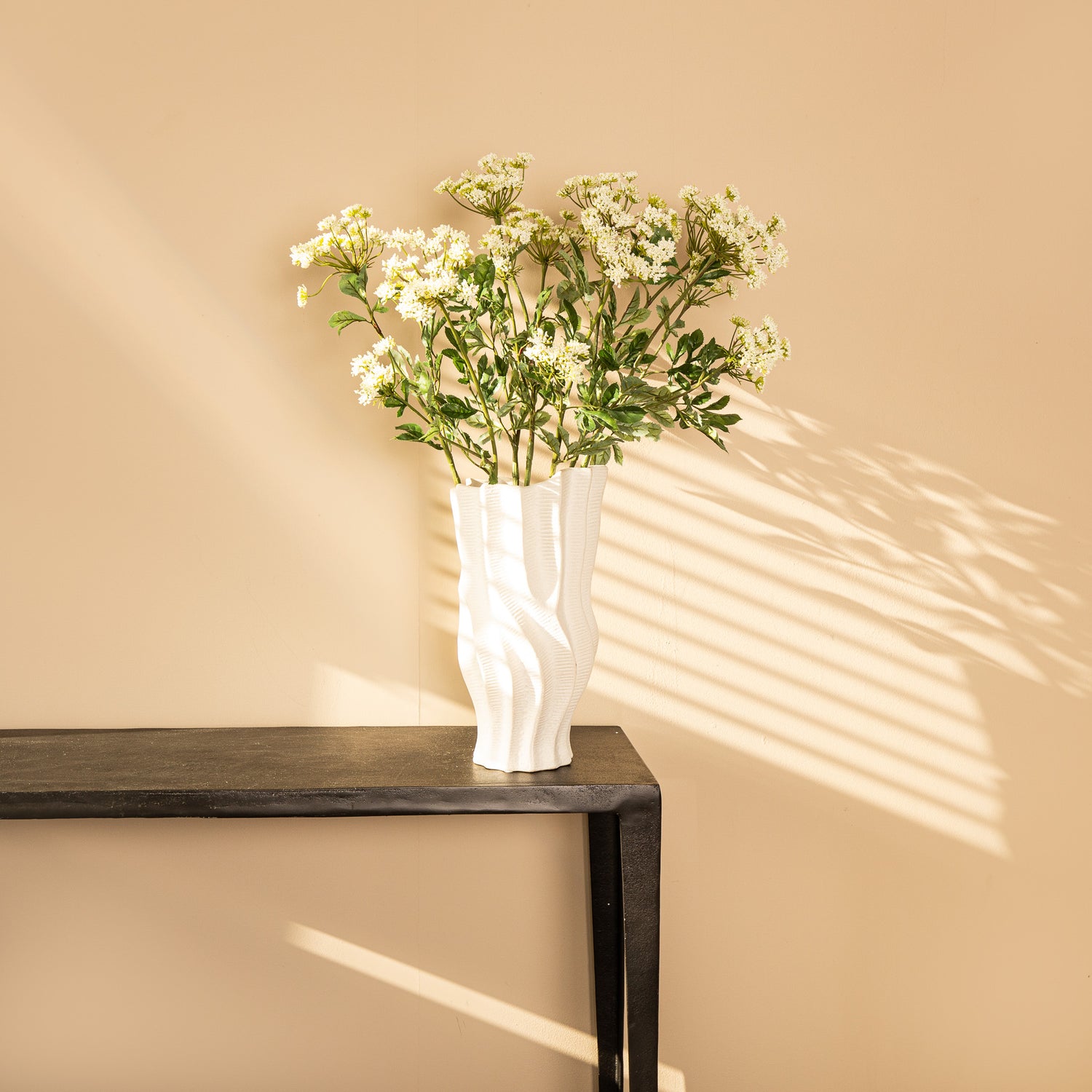 Garden Flower Witte Ammi Majus Spray - Set van 12 74x33x22 cm