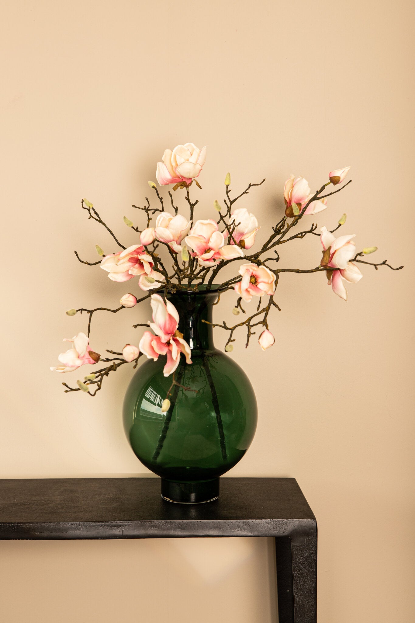 Magnolia Flower Lichtroze Magnolia Spray Set van 6 Stuks 86x58x38 cm