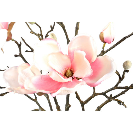 Magnolia Flower Lichtroze Magnolia Spray Set van 6 Stuks - 6 Sets 86x58x38 cm