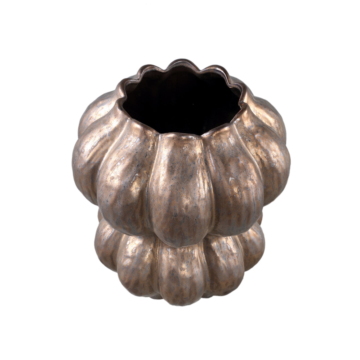 Niek Bronze Ceramic Pot Round Shaped Bulb L