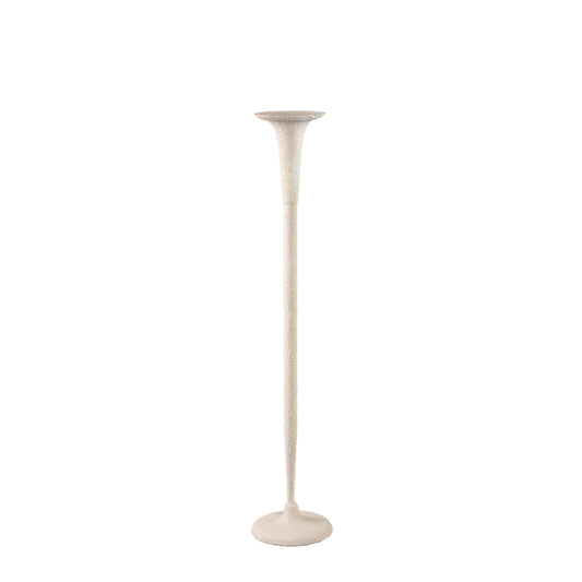 Krish Cream Iron Candle Holder Round Taps Rough S