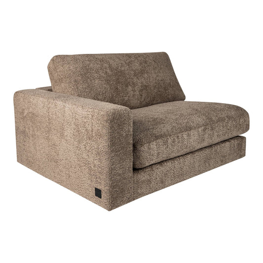 Nilla Sofa With Armrest L SiC Ant5 Brown