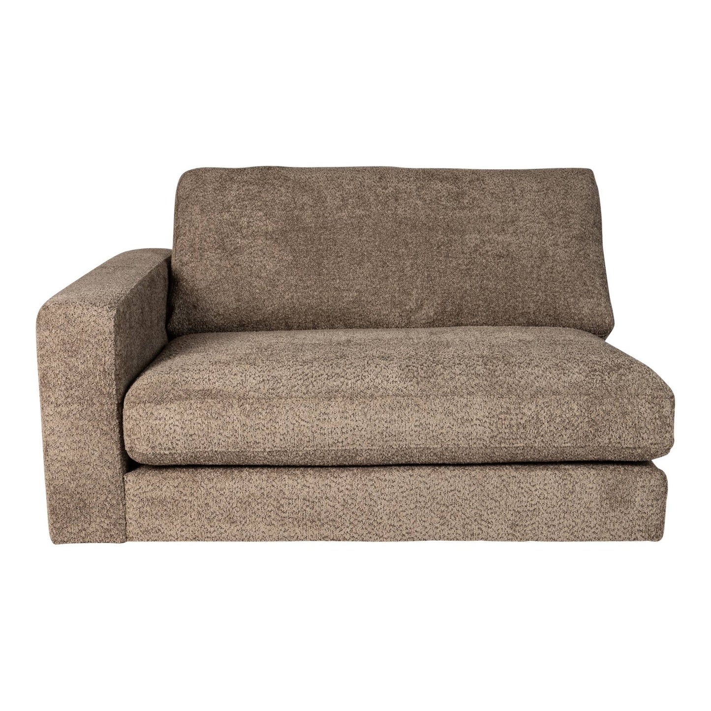 Nilla Sofa With Armrest L SiC Ant5 Brown