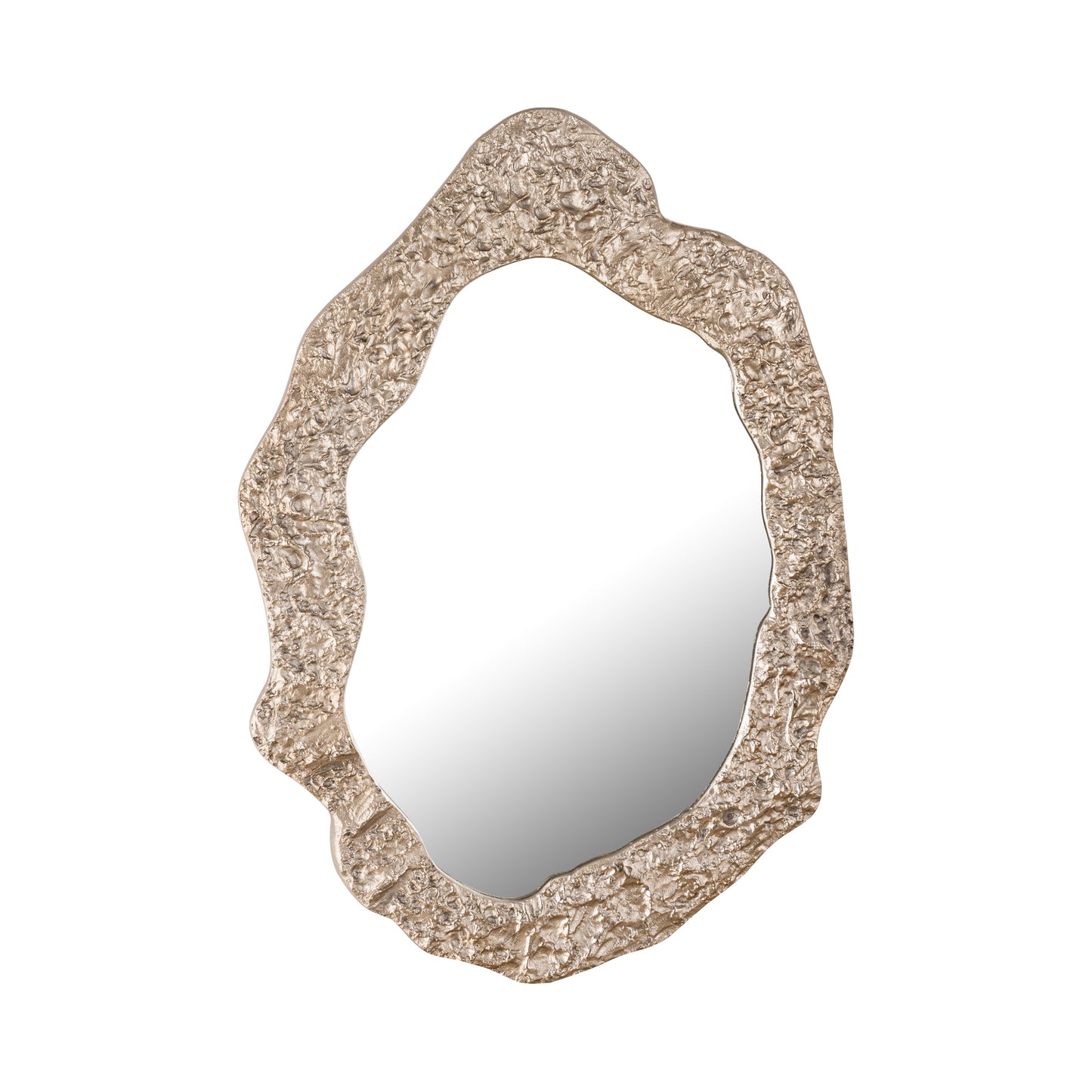 Morina Champagne Alu Mirror Organic Oval Shape