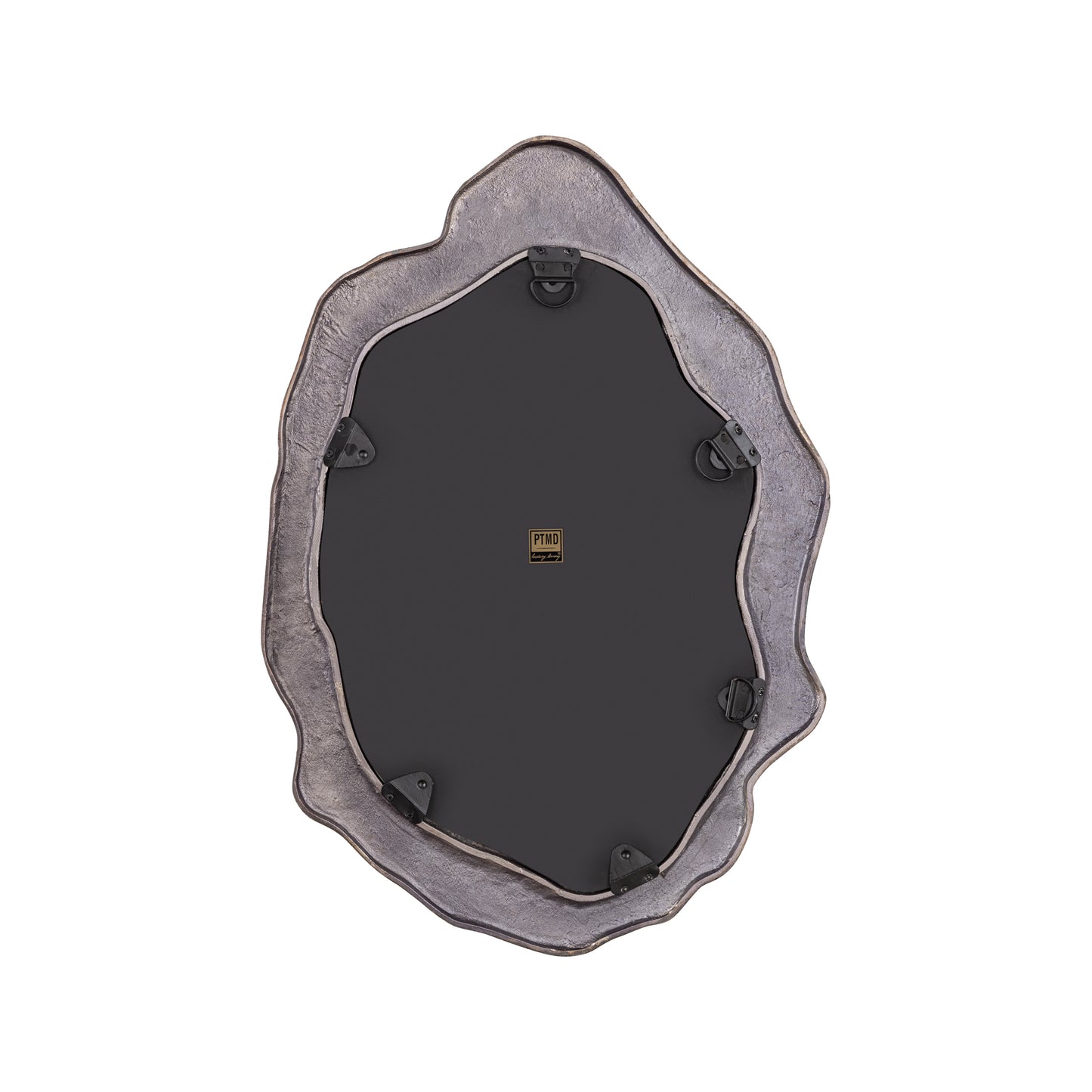 Morina Black Alu Mirror Organic Oval Shape